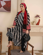 Bin Iqbal V-611 Design 04 Unstitched Lawn Suit - Bin Iqbal unstitched lawn suit image 5
