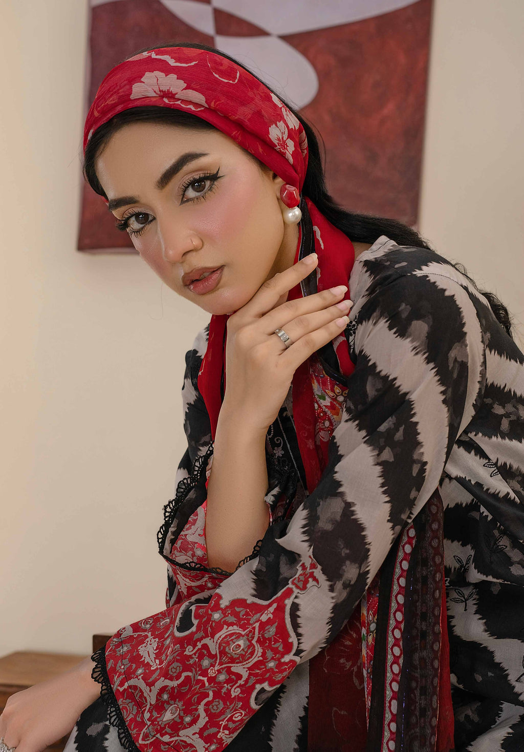 Bin Iqbal V-611 Design 04 Unstitched Lawn Suit - Bin Iqbal unstitched lawn suit image 6