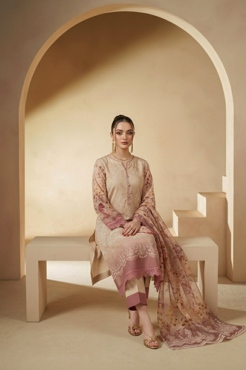 Sobia Waseem BELLA 0.5 VOL-2688 Design 05 Unstitched Lawn Suit - Sobia Waseem unstitched lawn suit image 1
