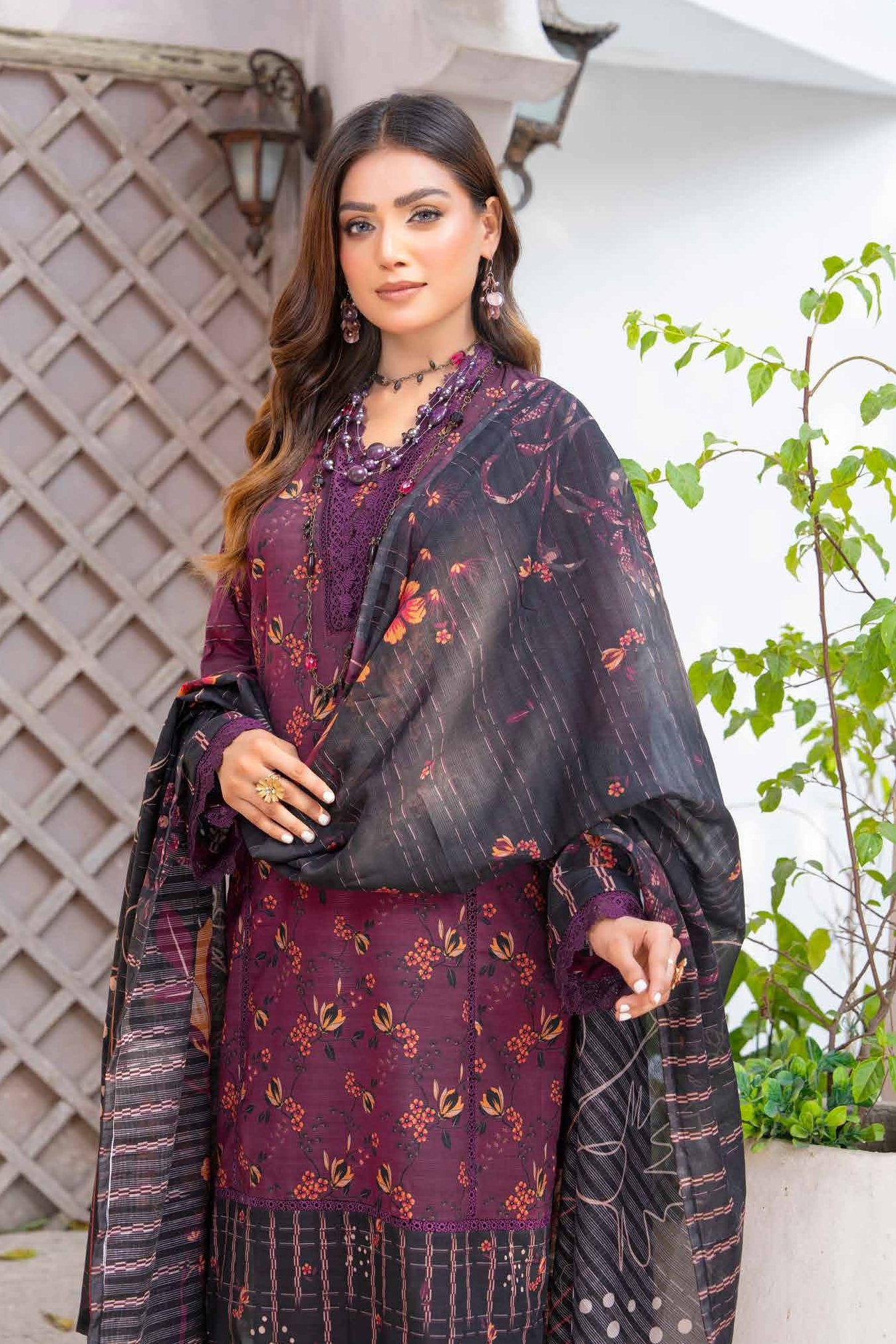 Sobia Waseem RANG BARI VOL-2672 Design 05 Unstitched Lawn Suit - Sobia Waseem unstitched lawn suit image 1