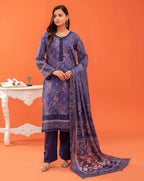 Gull-E-Rukh Trace VOL-642 Design 05 Unstitched Lawn Suit - Gull-E-Rukh unstitched lawn suit image 2
