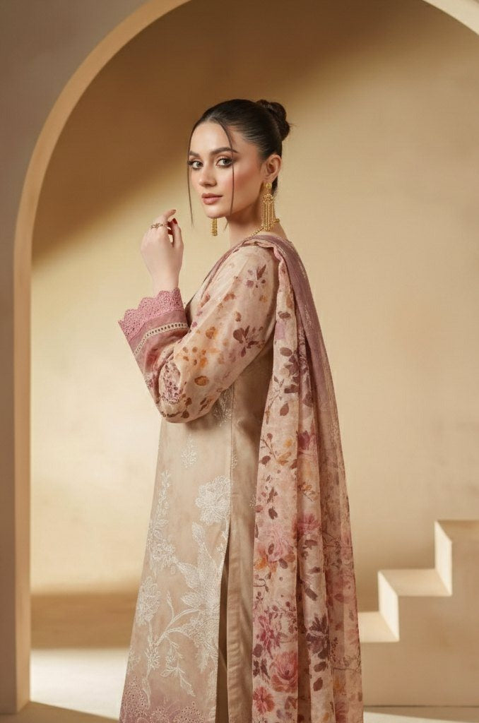 Sobia Waseem BELLA 0.5 VOL-2688 Design 05 Unstitched Lawn Suit - Sobia Waseem unstitched lawn suit image 4
