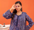 Gull-E-Rukh Trace VOL-642 Design 05 Unstitched Lawn Suit - Gull-E-Rukh unstitched lawn suit image 5