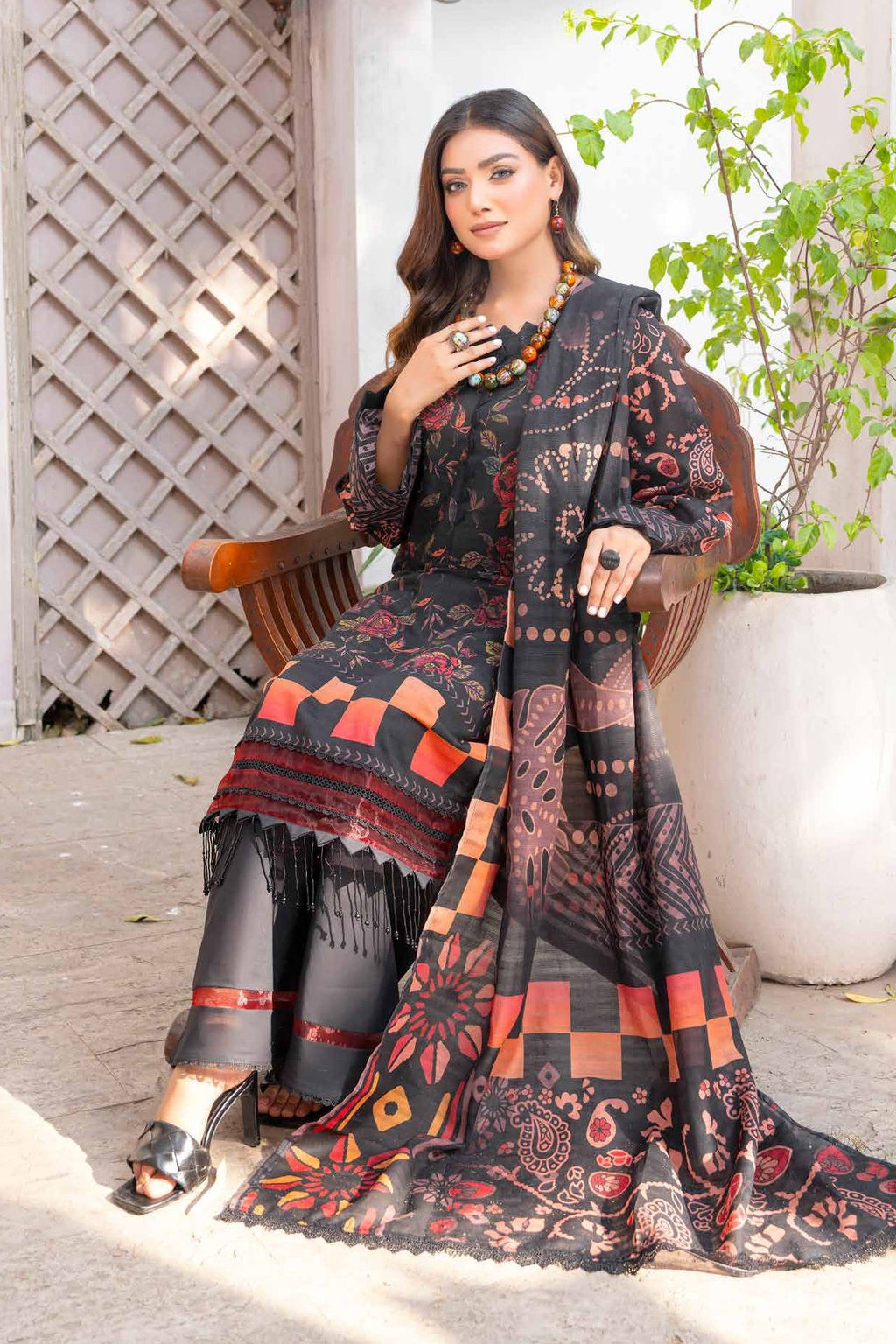 Sobia Waseem RANG BARI VOL-2672 Design 05 Unstitched Lawn Suit - Sobia Waseem unstitched lawn suit image 2