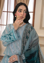 Bin Iqbal V-611 Design 05 Unstitched Lawn Suit - Bin Iqbal unstitched lawn suit image 5