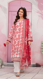 Gull-E-Rukh Florance VOL-646 Design 06 Unstitched Lawn Suit - Gull-E-Rukh unstitched lawn suit image 2