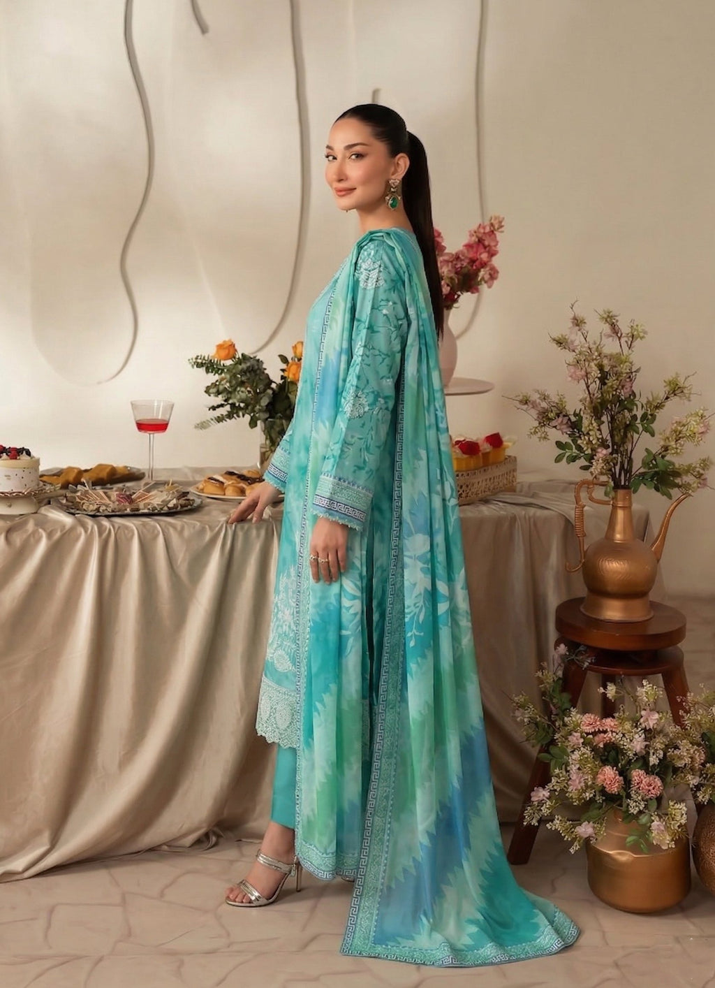 Sobia Waseem RANG BARI VOL-2672 Design 06 Unstitched Lawn Suit - Sobia Waseem unstitched lawn suit image 1