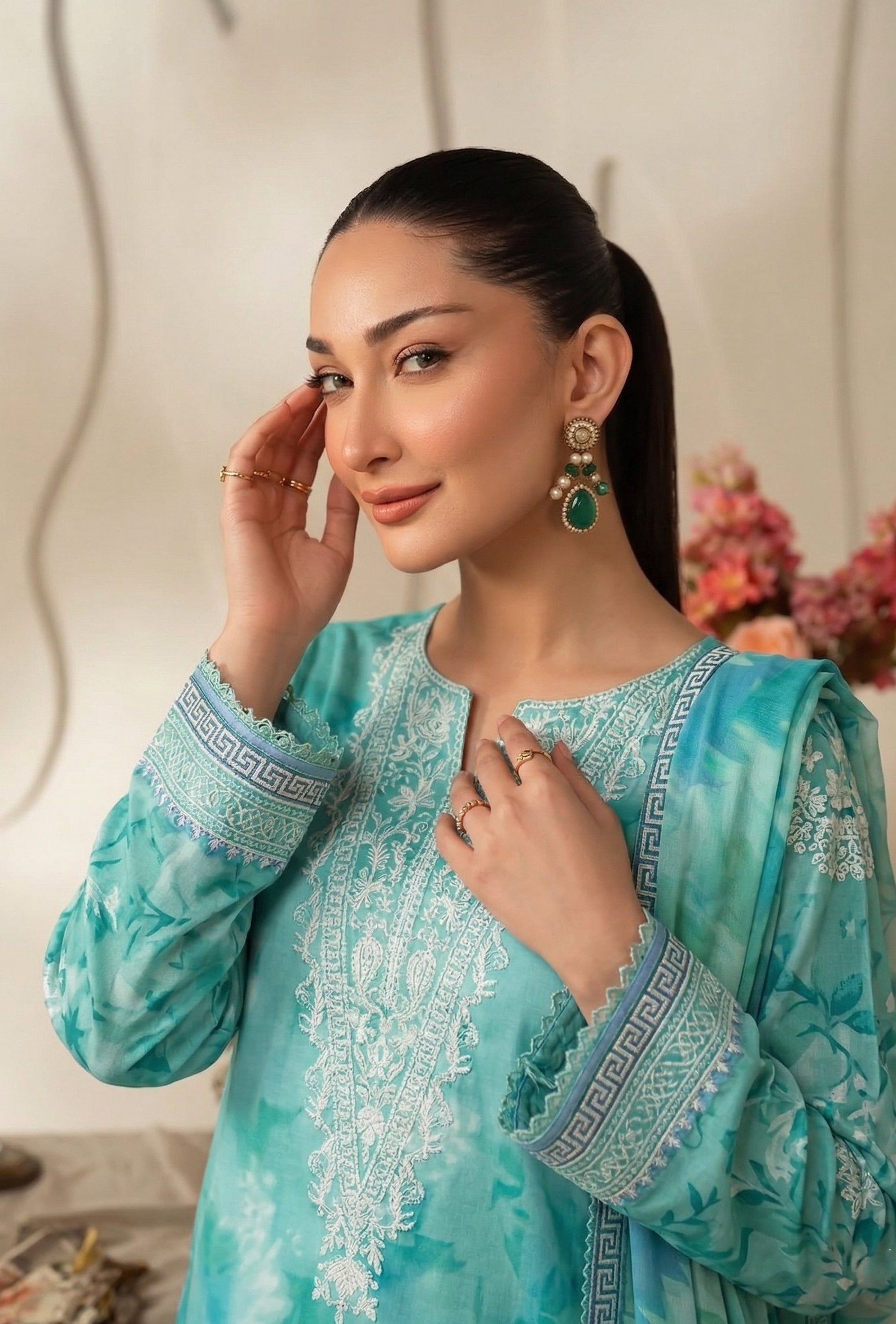 Sobia Waseem RANG BARI VOL-2672 Design 06 Unstitched Lawn Suit - Sobia Waseem unstitched lawn suit image 2