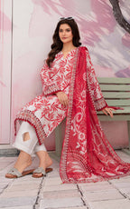Gull-E-Rukh Florance VOL-646 Design 06 Unstitched Lawn Suit - Gull-E-Rukh unstitched lawn suit image 5
