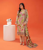 Gull-E-Rukh Trace VOL-642 Design 08 Unstitched Lawn Suit - Gull-E-Rukh unstitched lawn suit image 1