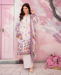 Gull-E-Rukh Florance VOL-646 Design 08 Unstitched Lawn Suit - Gull-E-Rukh unstitched lawn suit image 1
