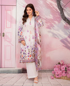 Gull-E-Rukh Florance VOL-646 Design 08 Unstitched Lawn Suit - Gull-E-Rukh unstitched lawn suit image 1