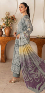 Sobia Waseem RANG BARI VOL-2672 Design 08 Unstitched Lawn Suit - Sobia Waseem unstitched lawn suit image 3