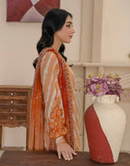 Bin Iqbal V-611 Design 08 Unstitched Lawn Suit - Bin Iqbal unstitched lawn suit image 2