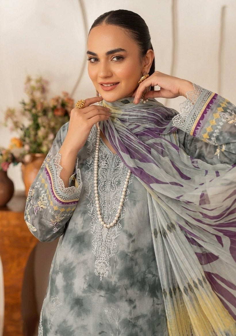 Sobia Waseem RANG BARI VOL-2672 Design 08 Unstitched Lawn Suit - Sobia Waseem unstitched lawn suit image 4